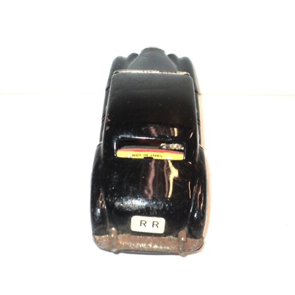 Rolls Royce Tin Friction Car Silver Cloud Made in Japan Black Toy 5.5" L Vintage - Picture 6 of 7